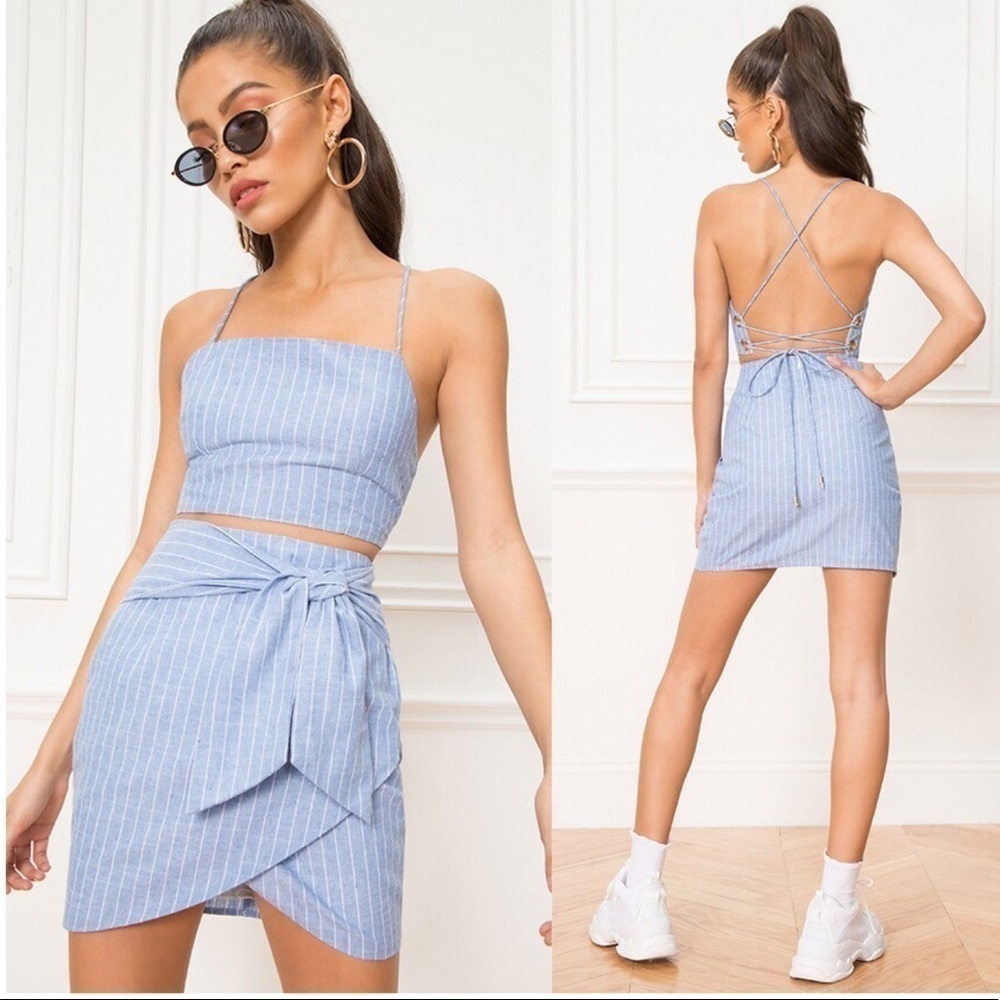 SUPERDOWN Tasha Wrap Skirt